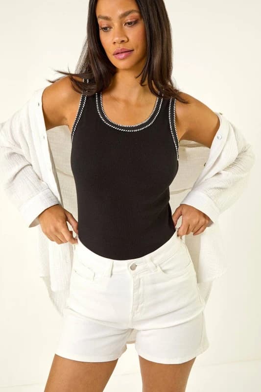 Dusk Womens High Waisted Denim Stretch Shorts in White Size: 8 White Female 8