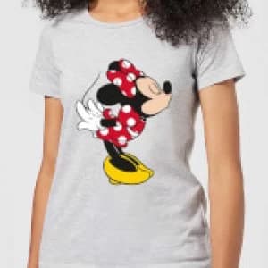 Disney Mickey Mouse Minnie Split Kiss Womens T-Shirt - Grey - 4XL