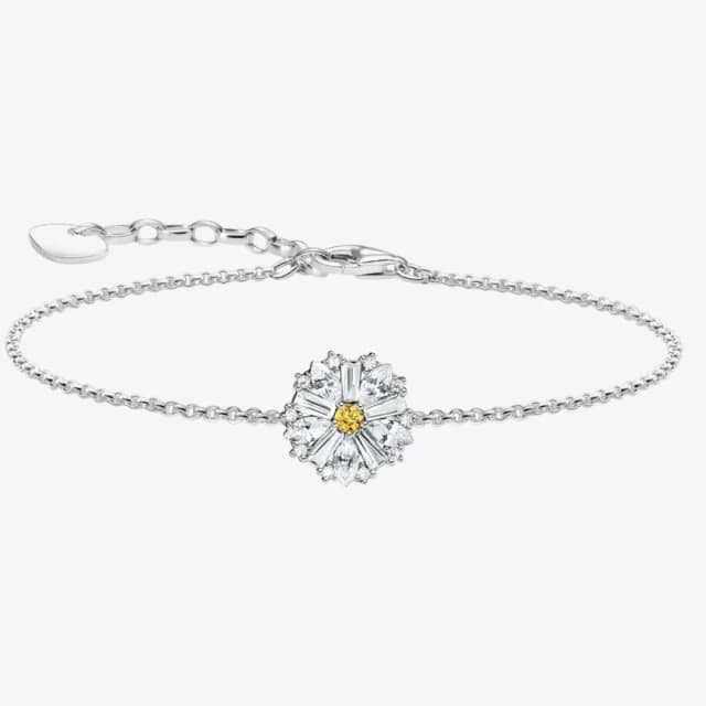 Thomas Sabo A2202-051-4-L19V Silver Flower Bracelet Lovely Jewellery