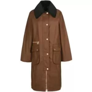 Barbour Womens Townfield Wax Jacket Tan/Classic 12