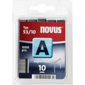 Type 53 fine wire staples 1000 pc(s) Novus 106442200 Dimensions (L x W) 10 mm x 11.3 mm