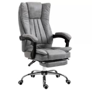 Vinsetto Executive Office Chair ComPUter Desk Chair For Home With Footrest, Grey