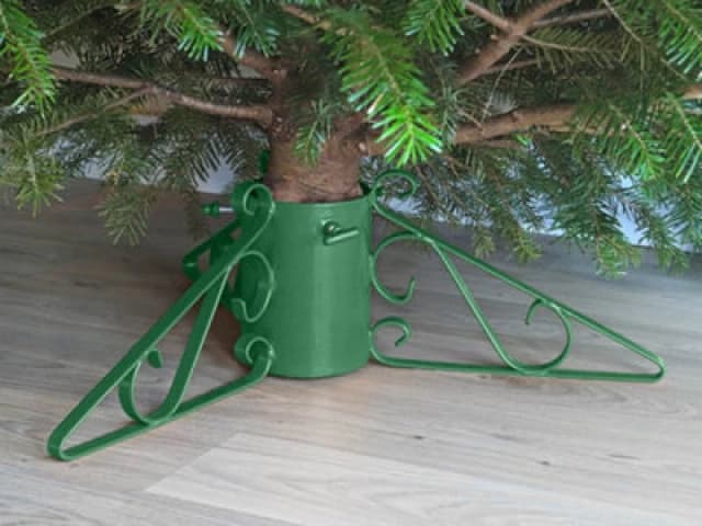 Garden Pride Scrolled Christmas Tree Stand - Green - 5" Diameter