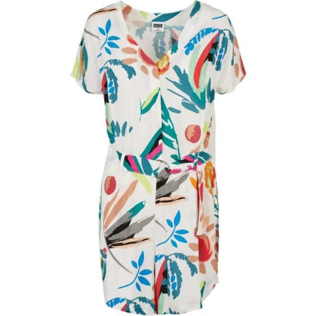 Urban Classics Short jumpsuit with belt For Her Urban Classics Viscose Multicolore Female S
