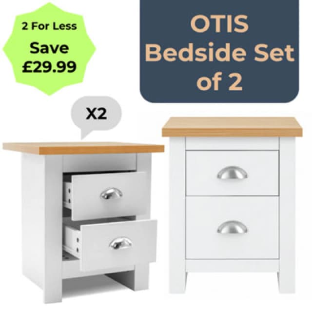 Kosy Koala Bedside Table Cabinet Side End Table Nightstand Storage Organizer Pair Of 2