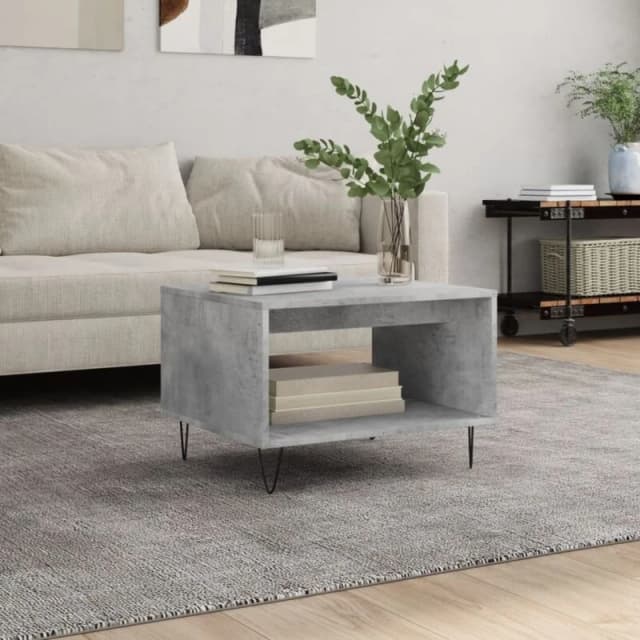 VIDAXL Coffee Table Concrete Grey 60x50x40cm Engineered Wood Vidaxl 829256