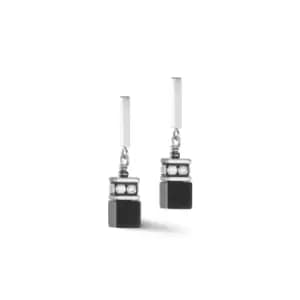 GeoCUBE Iconic Precious Onyx Crystal-Black Earrings 4018/21-1318