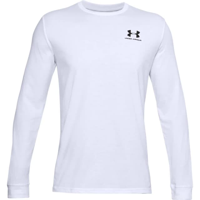 Under Armour Logo Chest Long Sleeve T-Shirt White M