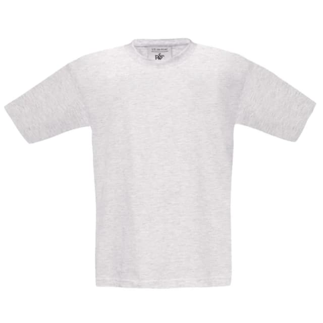 B&C E150 T-Shirt in Grey Size: 12-13 Years Grey Unisex 12-13 Years