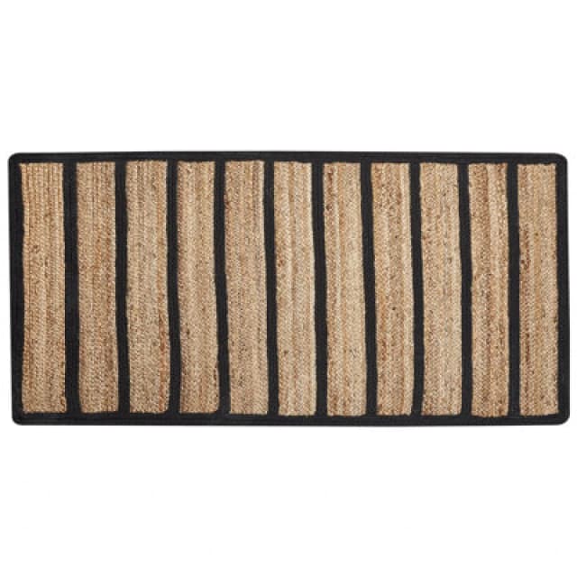 Beliani Rug Karadona Beige 80 X 150 Cm Jute