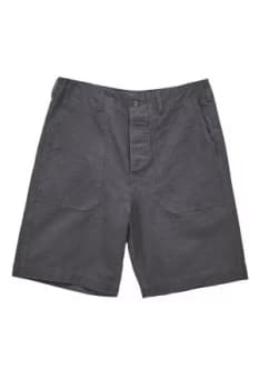 Mens French Connection Workwear Canvas Shorts Grey