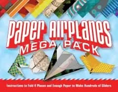 paper airplanes mega pack instructions to fold 4 planes and enough paper to