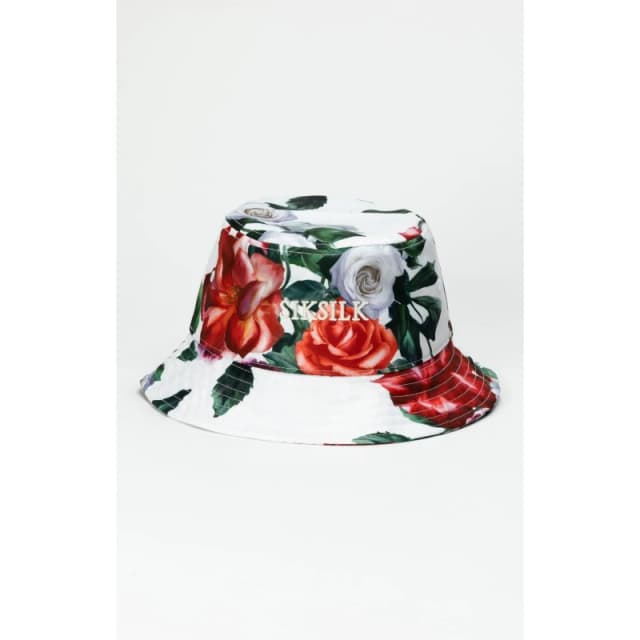 SikSilk Floral Bucket Hat - Cream Cream M - L