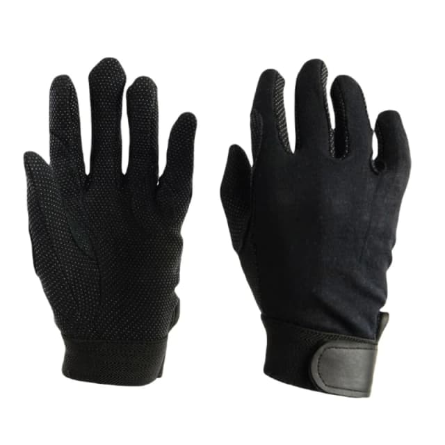 Dublin Track Riding Gloves in Black Unisex One Size