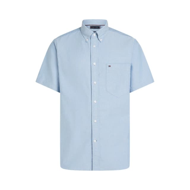Tommy Hilfiger HERITAGE OXFORD RF SHIRT S/S Plain Shirt - Short Sleeve S Blue 57604618350