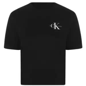 Calvin Klein Jeans Crop T-Shirt - Black