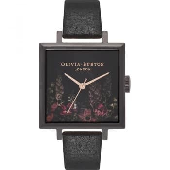 Winter Garden Rose Gold & Black Watch