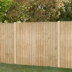 Forest 6' x 5' Pressure Treated Vertical Closeboard Fence Panel (1.83m x 1.52m)