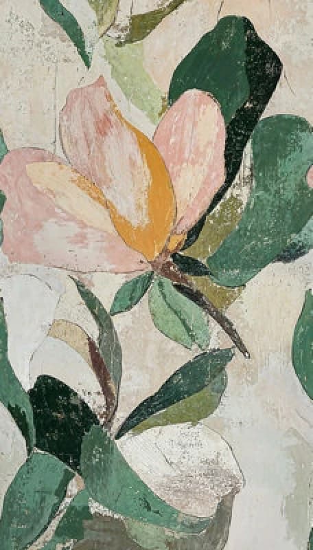 As Creation Bricoflor Non-Woven Wallpaper, Floral Wallpaper, Vintage In Beige, Green - 8,80 X 0,53 M