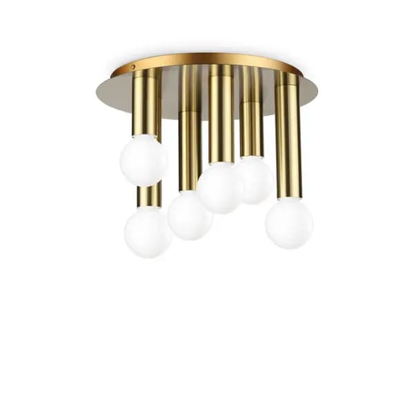 Petit 6 Light Surface Mounted Downlight Brass