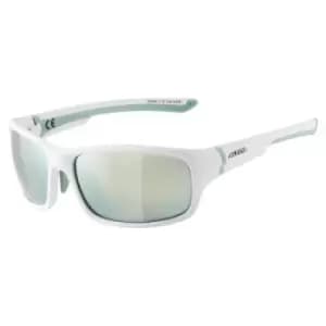 Alpina Lyron Shield Glasses White/Emerald Lens