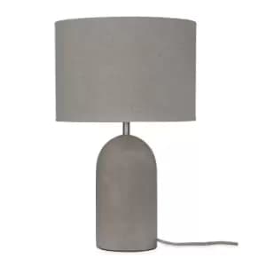 Garden Trading Millbank Bullet Table Lamp, Polymer Concrete