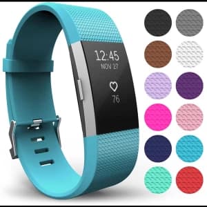 Yousave Activity Tracker Strap Single - Cyan (Small)