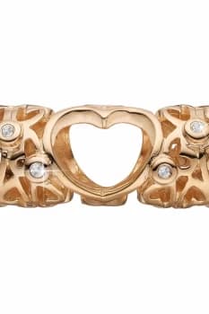 Ladies Christina Gold Plated Sterling Silver Forever & Ever Bead Charm 623-G28