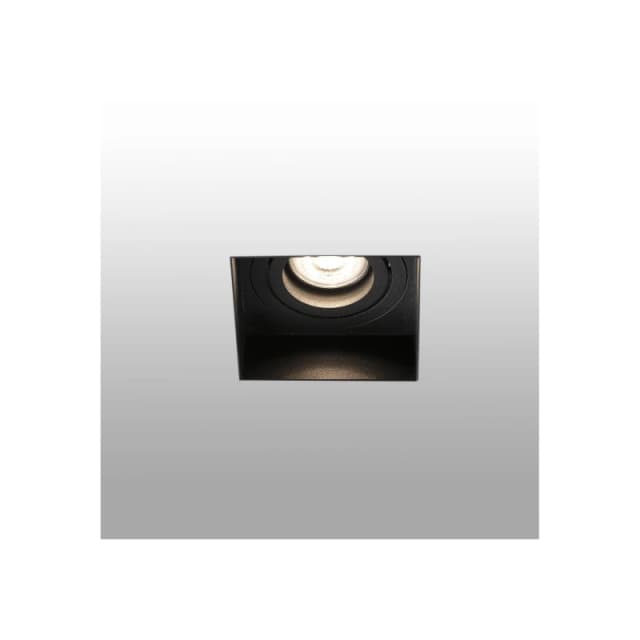 Netlighting Hyde Black Tiltable square recessed Downlight Trimless GU10 Black