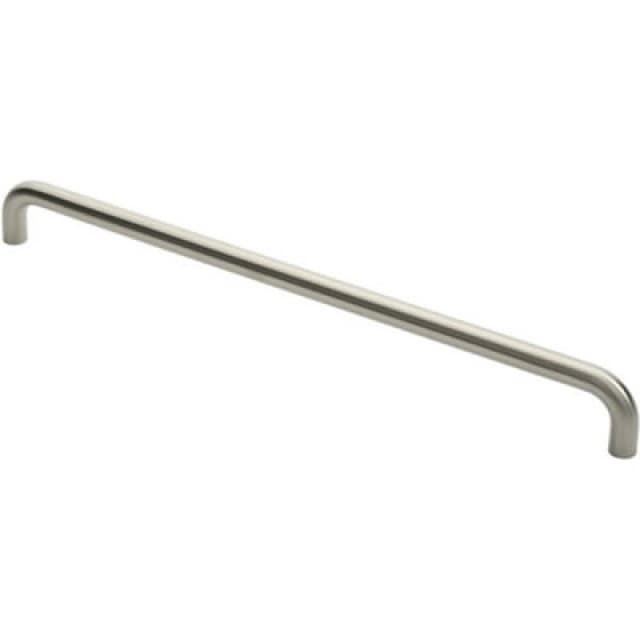 Loops Round D Bar Pull Handle 22mm Dia 600mm Fixing Centres Satin Stainless Steel Metallics unisex