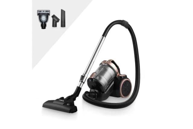 Tower T102004BLGPET 1.5L Cylinder Vacuum Cleaner Rose Gold with Pet Tool in Black Unisex