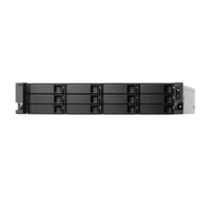 QNAP TS-h1283XU-RP NAS Rack (2U) Ethernet LAN Black E-2136