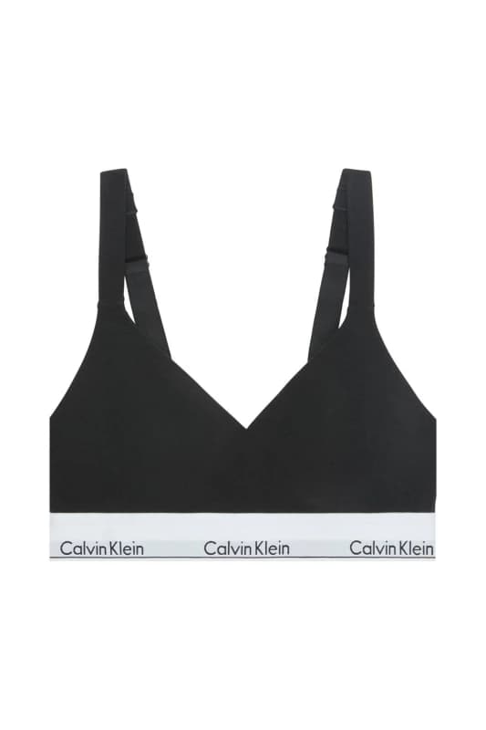 Calvin Klein Womens Icon Cotton Modal Lift Bralette Black Size: XL Black Female XL