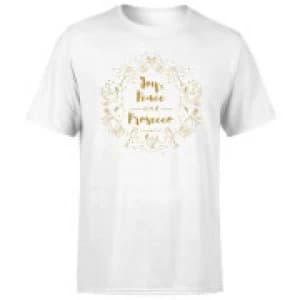 Joy, Peace And Prosecco T-Shirt - White - 3XL
