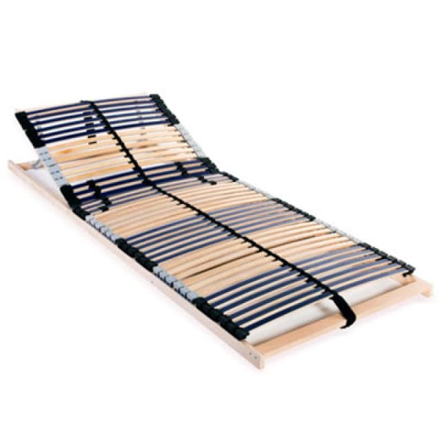 Vidaxl Slatted Bed Base Without Mattress With 42 Slats 7 Zones 80X200 Cm