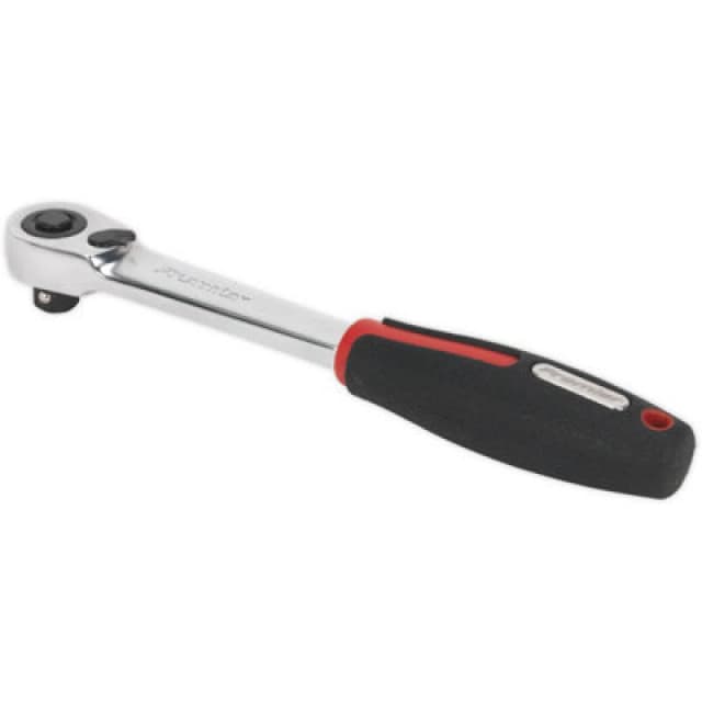 Loops Compact Head Ratchet Wrench - 3/8" Sq Drive - Flip Reverse - 72-Tooth Action Multi