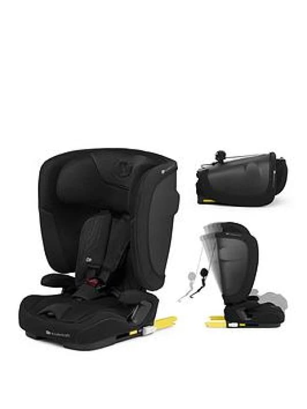 Kinderkraft FIX2GO i-Size 76-150cm Car Seat For Children 15 Months Up To 12 Years in Black Unisex