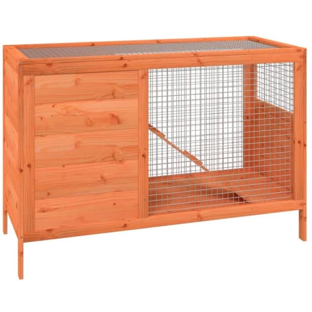 VIDAXL Vidaxl - Rabbit Hutch Brown 103x44x69.5cm Solid Wood Pine 8720845798703