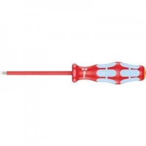 Wera 3160 i VDE Slotted screwdriver Blade width 3mm Blade length 80 mm
