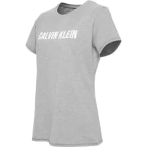 Calvin Klein Performance Calvin Short Sleeve Logo Top - Grey