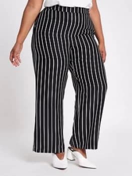RI Plus Wide Leg Trouser Stripe Stripe Size 26 Women