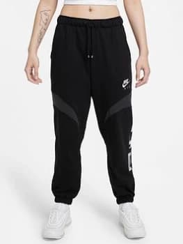 Nike Air NSW Fleece Jog Pants - Black, Size L, Women