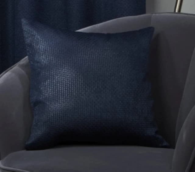 New Edge Blinds Metro Collection Cushion Cover in Blue Size: 43cm x 43cm Blue Unisex 43cm x 43 cm