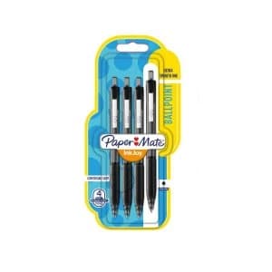 Paper Mate Papermate Inkjoy Ballpoint Pen 300RT Black 4pk