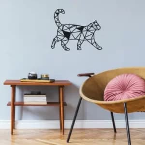 Cat3 Black Decorative Metal Wall Accessory
