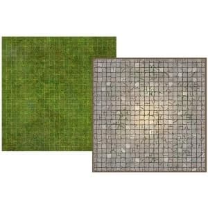 Battle Mat Board - Dungeon and Grass