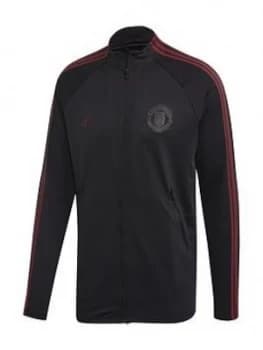 Boys, adidas Youth Manchester United 20/21 Anthem Jacket - Black, Size 9-10 Years