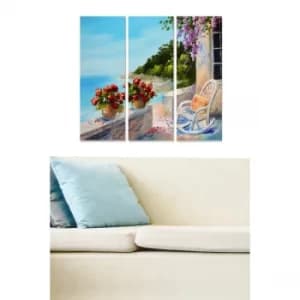 MDF202727977 Multicolor Decorative MDF Painting (3 Pieces)