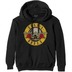 Guns N' Roses - Classic Logo Unisex Medium Pullover Hoodie - Black
