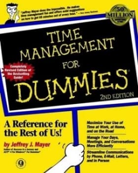 Time Management for Dummies by Jeffrey J. Mayer Paperback